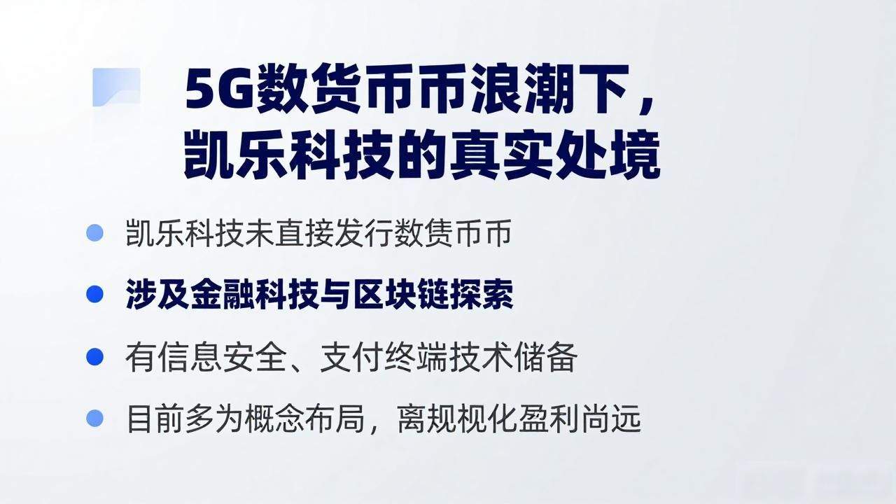 5G数字货币浪潮下，凯乐科技的真实处境