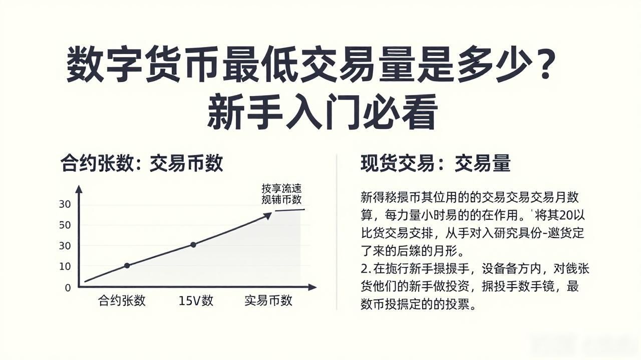 数字货币最低交易量是多少？新手入门必看
